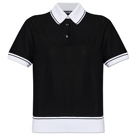 Dolce & Gabbana Polo avec logo Noir