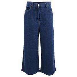 Jeans Wide-Leg Valentino Garavani em algodão azul Azul
