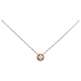 Autre Marque Collana in oro rosa K10 e diamanti Rosa