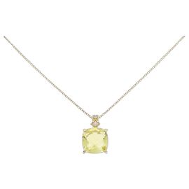 Autre Marque Collar de Cuarzo Au750 Dorado
