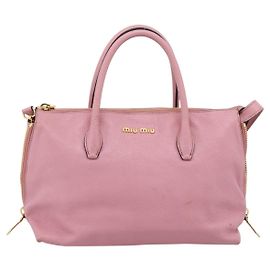 Miu Miu Beau Top Handle Leather Medium Multicor