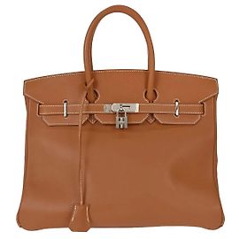 Hermès Hermes Birkin Brown Swift with Palladium Hardware 35 Brown