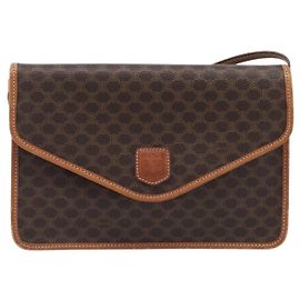 Céline Borsa a Tracolla Celine Macadam Canvas Marrone