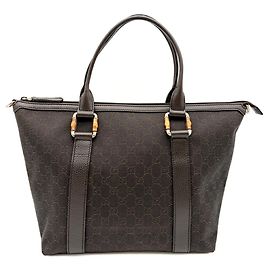 Gucci Bamboo Tote Bag Dark brown