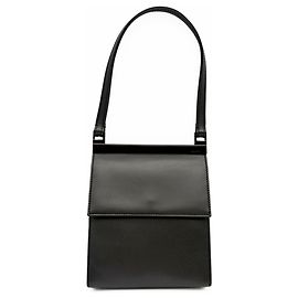 Borsa a tracolla Gucci in pelle Grigio scuro Metallico Grigio antracite