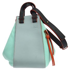 Loewe Hammock Leather Small Azul