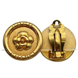 Orecchini a clip Chanel Camellia Flower D'oro