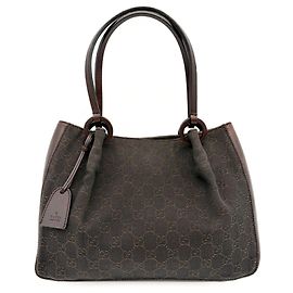 Sac Tote Gucci en marron foncé Marron foncé