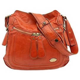 Borsa a tracolla in pelle Chloé Chloe Bay Arancione