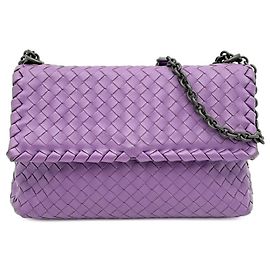 Bolsa de Ombro 2-Way Bottega Veneta Olympia Roxo