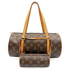 Louis Vuitton Monogram Boston Tote Bag Brown