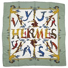 Hermès Carré 90 Alphabet III Seidentuch