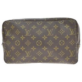 Louis Vuitton Trousse Toiletry Monogram Canvas 28 Marron