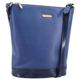 Burberry Sac à épaule en cuir Medium Bleu