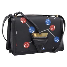 Loewe Barcelona Printed Leather Small Noir