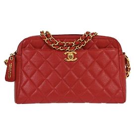 Chanel Misia Camera Quilted Lambskin Medium Rouge