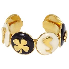 Bracelet Jonc Vintage Chanel Plaqué Or Doré