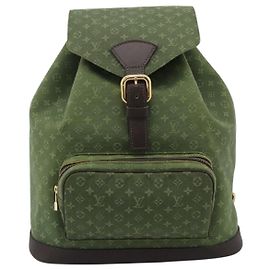 Louis Vuitton Vintage Montsouris Mini Lin GM Kaki