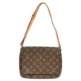 Louis Vuitton Musette Tango Monogram Canvas Castaño