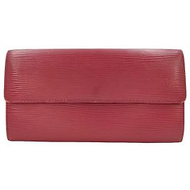 Louis Vuitton Sarah Epi Leather Long Pink