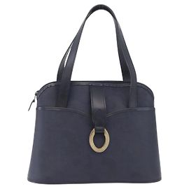 Christian Dior Trotter Canvas Small Navy blue