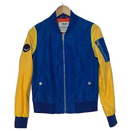 Autre Marque Bombers Giacca Bomber Aviatore Blu e Gialla Blu Giallo