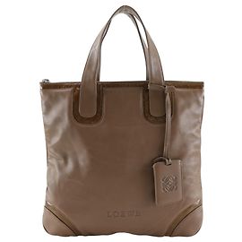 Bolsa de mão Loewe em couro castanho Marrom