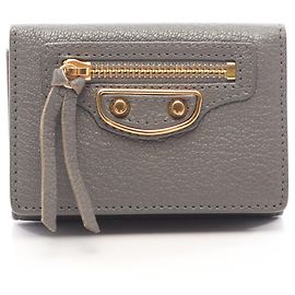 Balenciaga Classic Edge City Mini Wallet Brown