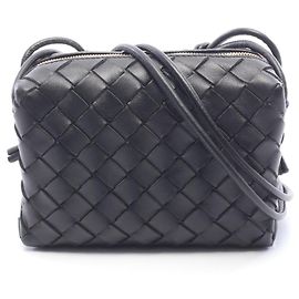 Sac à épaule Bottega Veneta Loop Intrecciato Noir
