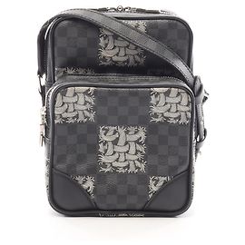 Louis Vuitton Amazon Christopher Nemeth Damier Graphite Schultertasche Schwarz