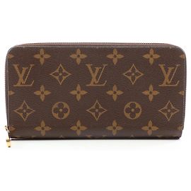 Carteira Zippy Louis Vuitton Marrom Vermelho Monograma