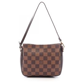 Louis Vuitton Trouse Makeup Handbag Brown Damier ebene
