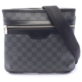 Bolso de hombro Louis Vuitton Thomas Negro Damier ebene