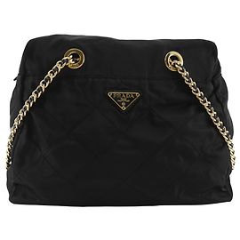 Prada Chain Shoulder Bag B2821 Black