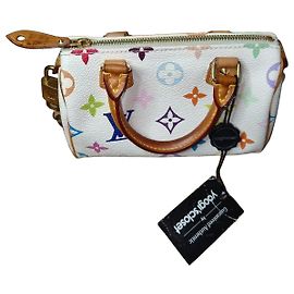 Louis Vuitton Speedy Nano Monogram Multicolore Blanco Multicolor