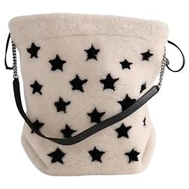 Autre Marque Saint Laurent White Fabric Handbag White