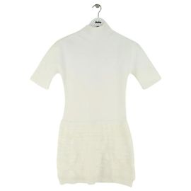 Vestido Alaïa blanco de viscosa Blanco