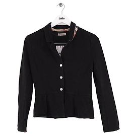Burberry Black Cotton Vest Black