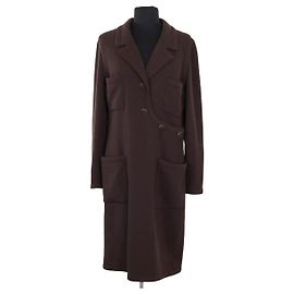 Chanel Brown Wool Dress Brown