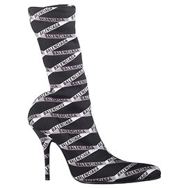 Balenciaga Monogram Logo-Print Stretch Sock Boots Schwarz Andere