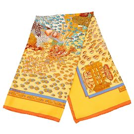 Foulard di seta Multi Hermès Rencontre Oceane 90 Multicolore