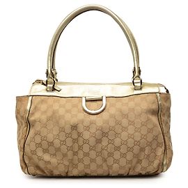 Sac Tote Gucci GG Canvas Abbey D Ring Beige Beige