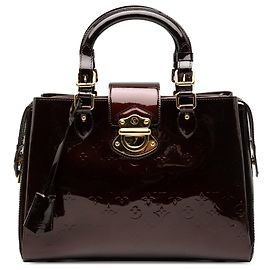 Purple Louis Vuitton Monogram Vernis Melrose Avenue Handbag Purple