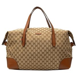 Bolso de viaje Gucci GG Canvas Web beige Beige