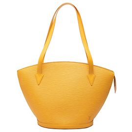 Yellow Louis Vuitton Epi Saint Jacques GM Long Strap Tote Bag Yellow