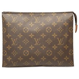 Bolsa de Higiene Louis Vuitton Monogram Marrom 26 Clutch Bag Marrom