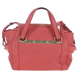 Chloé Sac convertible Chloe Bridget en cuir Medium Rose