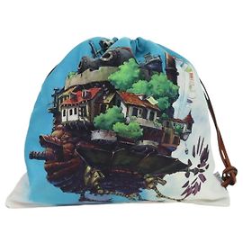 Loewe Paula Drawstring Printed Canvas Small Blau