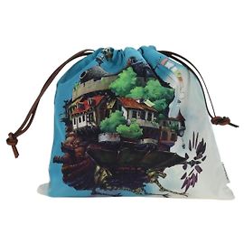 Loewe Paula Drawstring Printed Canvas Small Bleu
