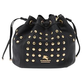 Burberry Blue Label Cuir Medium Noir